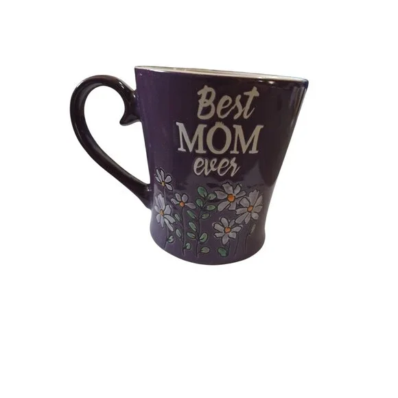 Best Mom Ever Mug Ceramic Stoneware Spectrum Designz 17oz Coffee Blue Sky - Picture 2 of 4